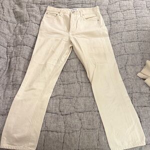 Agolde Cream Denim Pants women’s 26